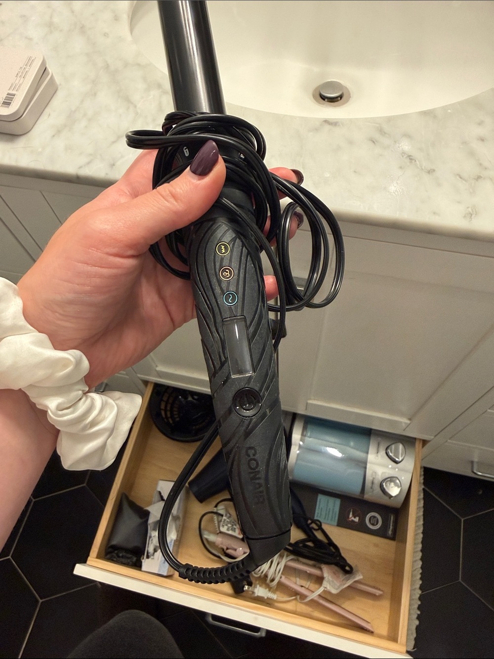 Conair Black Hair Curling Wand - Black